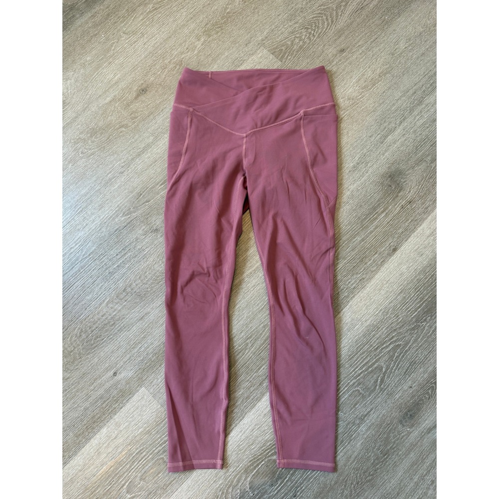 Fabletics PureLuxe Crossover High Waisted Leggings Mauve Size Small